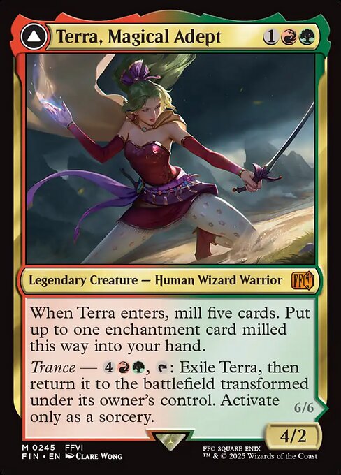 Terra, Magical Adept // Esper Terra, art by Clare Wong