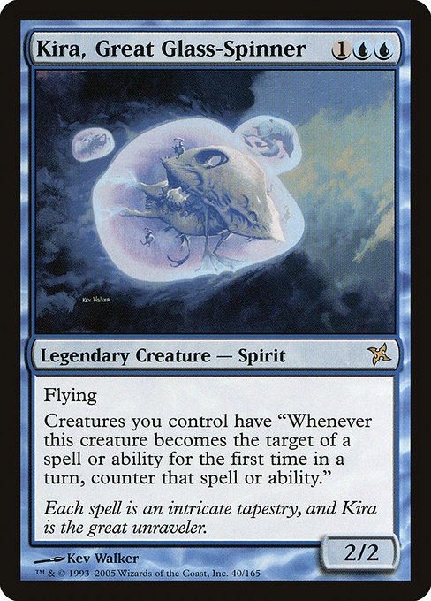 Kira, Great Glass-Spinner, art by Kev Walker