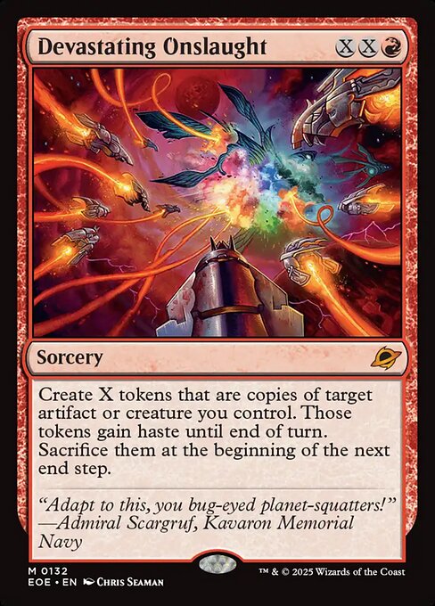 Devastating Onslaught, art by Chris Seaman