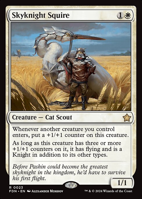 Skyknight Squire, art by Alexander Mokhov