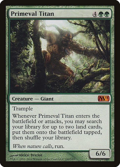 Primeval Titan, art by Aleksi Briclot